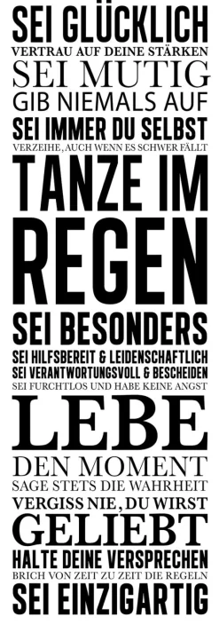 Keilrahmenbild HAUSORDNUNG I