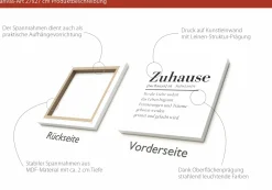 Keilrahmenbild ZUHAUSE