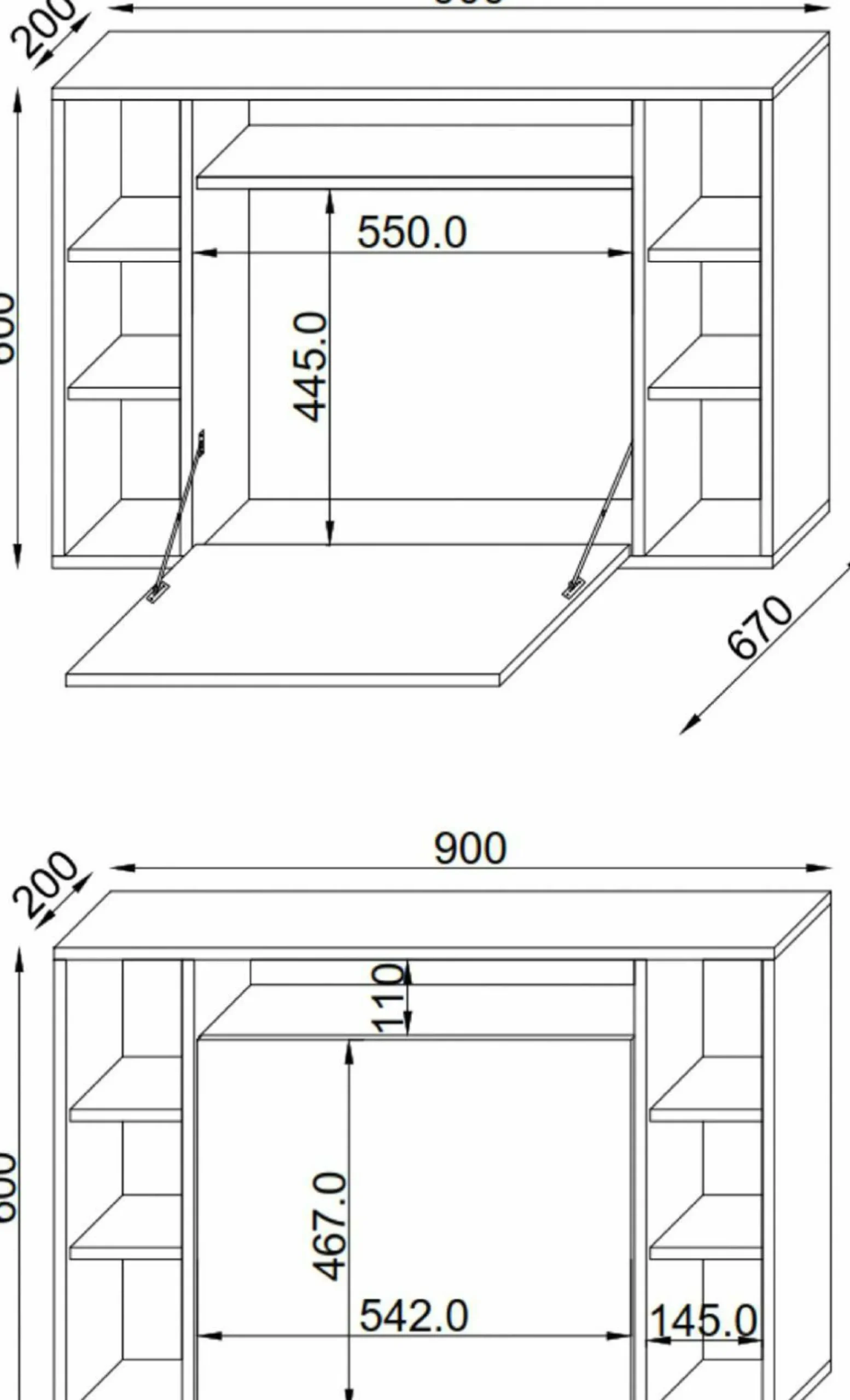 Laptop-Tisch WANDILA