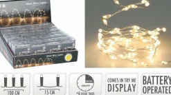 Lichterkette SILBERDRAHT LED