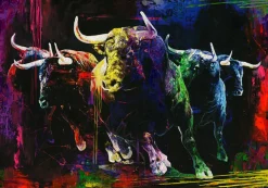Originalbild COLOURFUL BULLS
