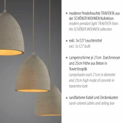 Pendelleuchte SCHÖNER WOHNEN TRAVENTA