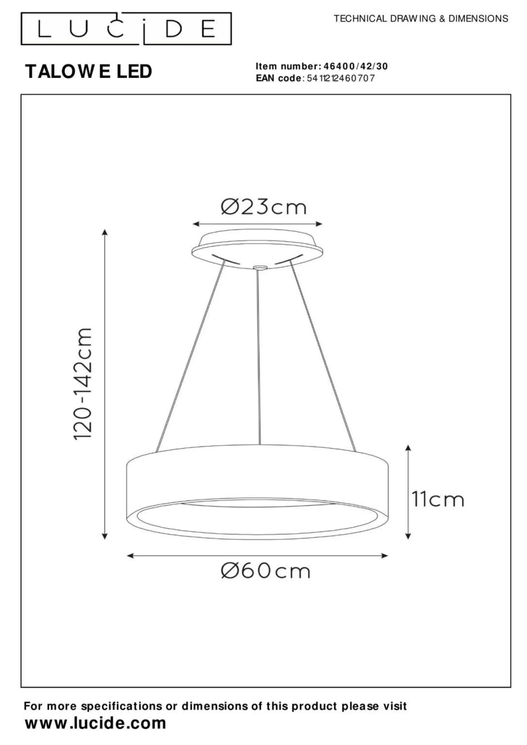 Pendelleuchte TALOWE LED