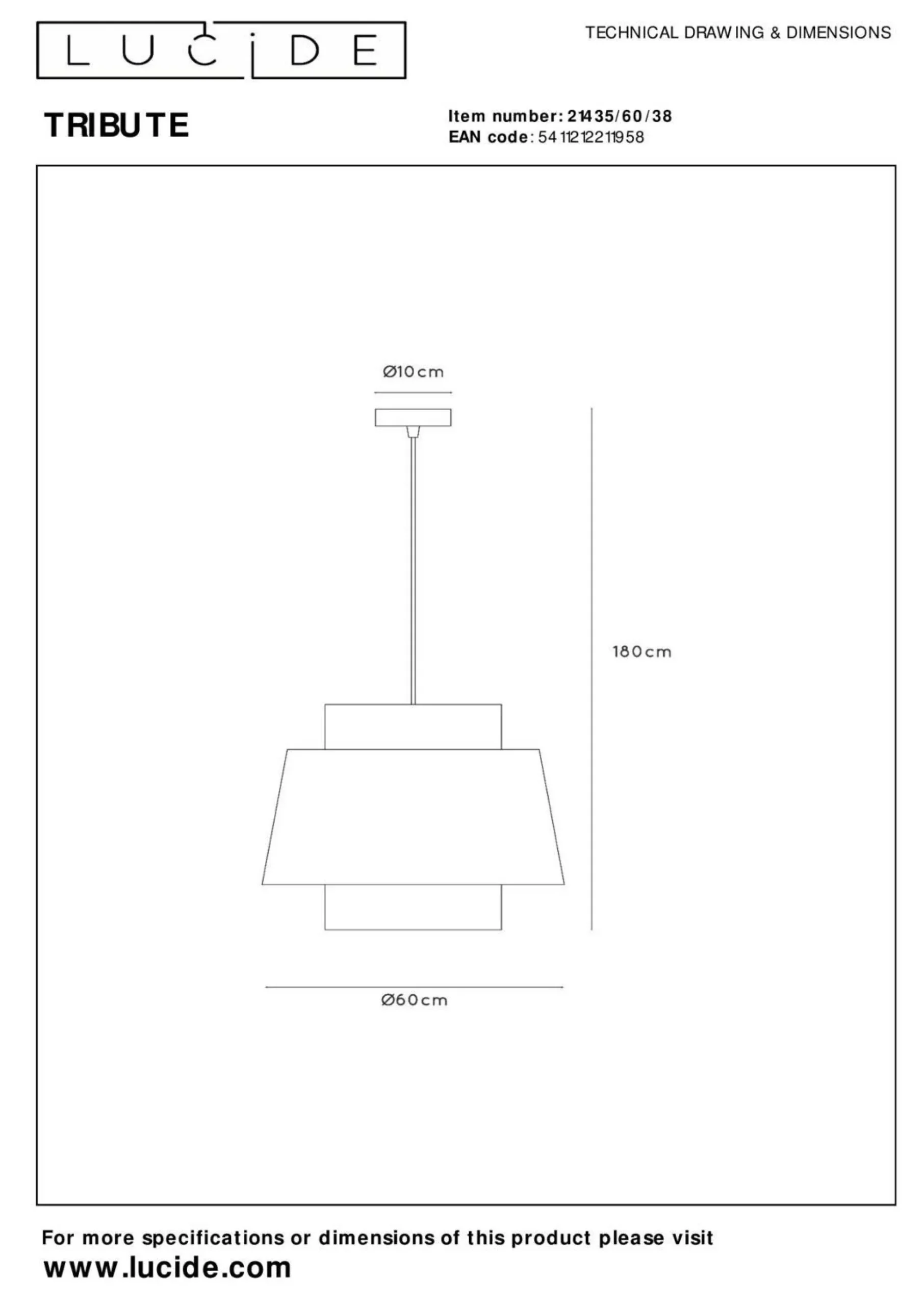 Pendelleuchte TRIBUTE