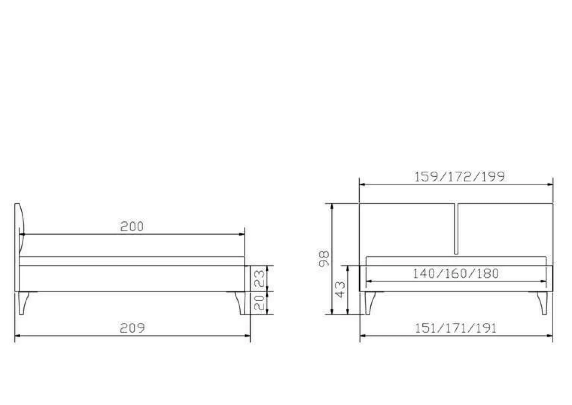 Polsterbett HASENA TAMARA