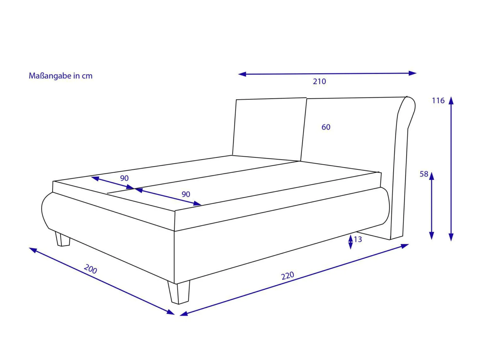 Polsterbett SANSIBAR KISA