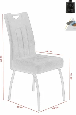 Polsterstuhl BEATE S 4er Set