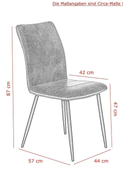 Polsterstuhl CAROLINE 4er Set