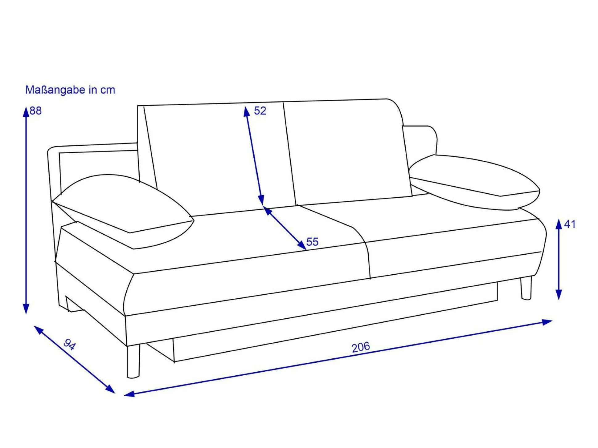Schlafsofa HARPER JAEN