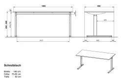 Schreibtisch PROFI 2.0