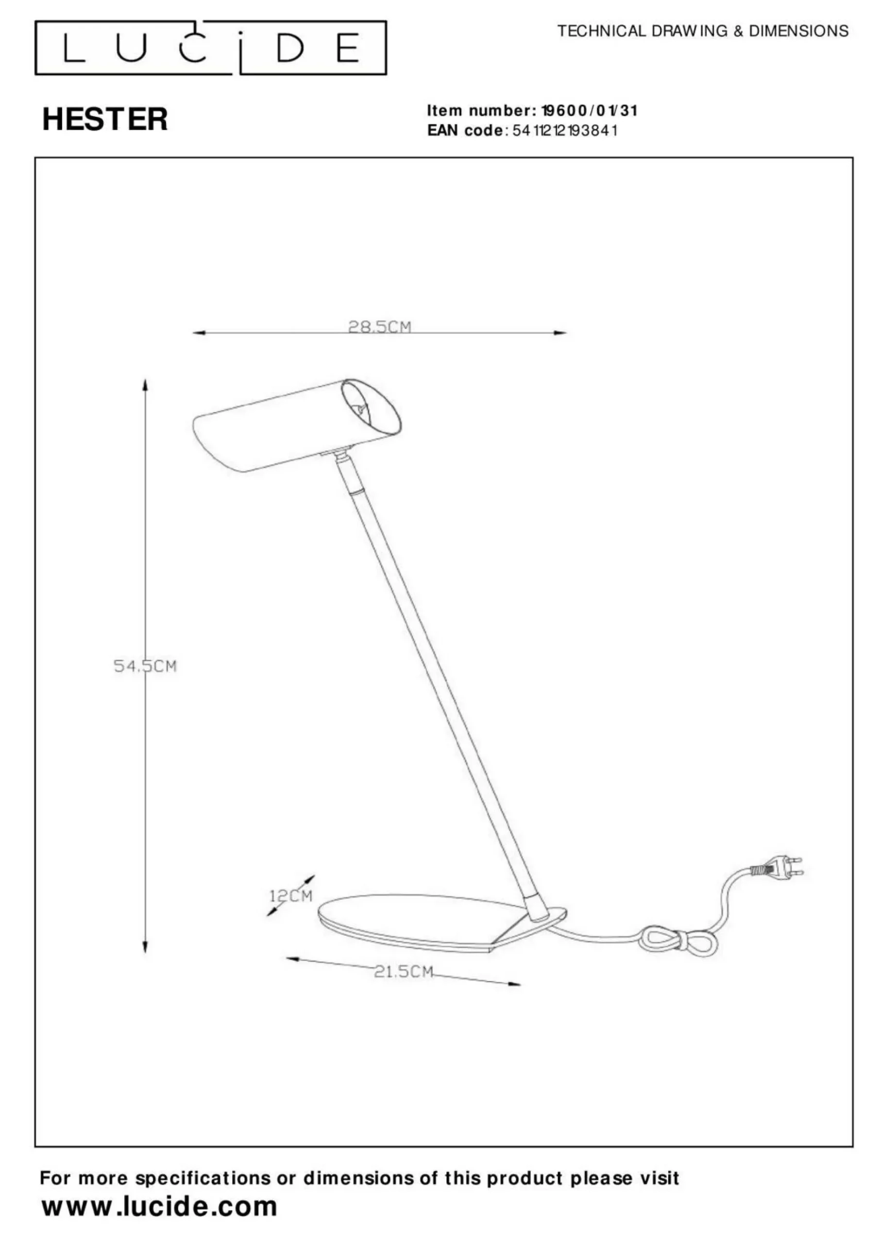Schreibtischleuchte HESTER