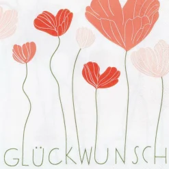 Servietten HERZBLÜTEN GLÜCK