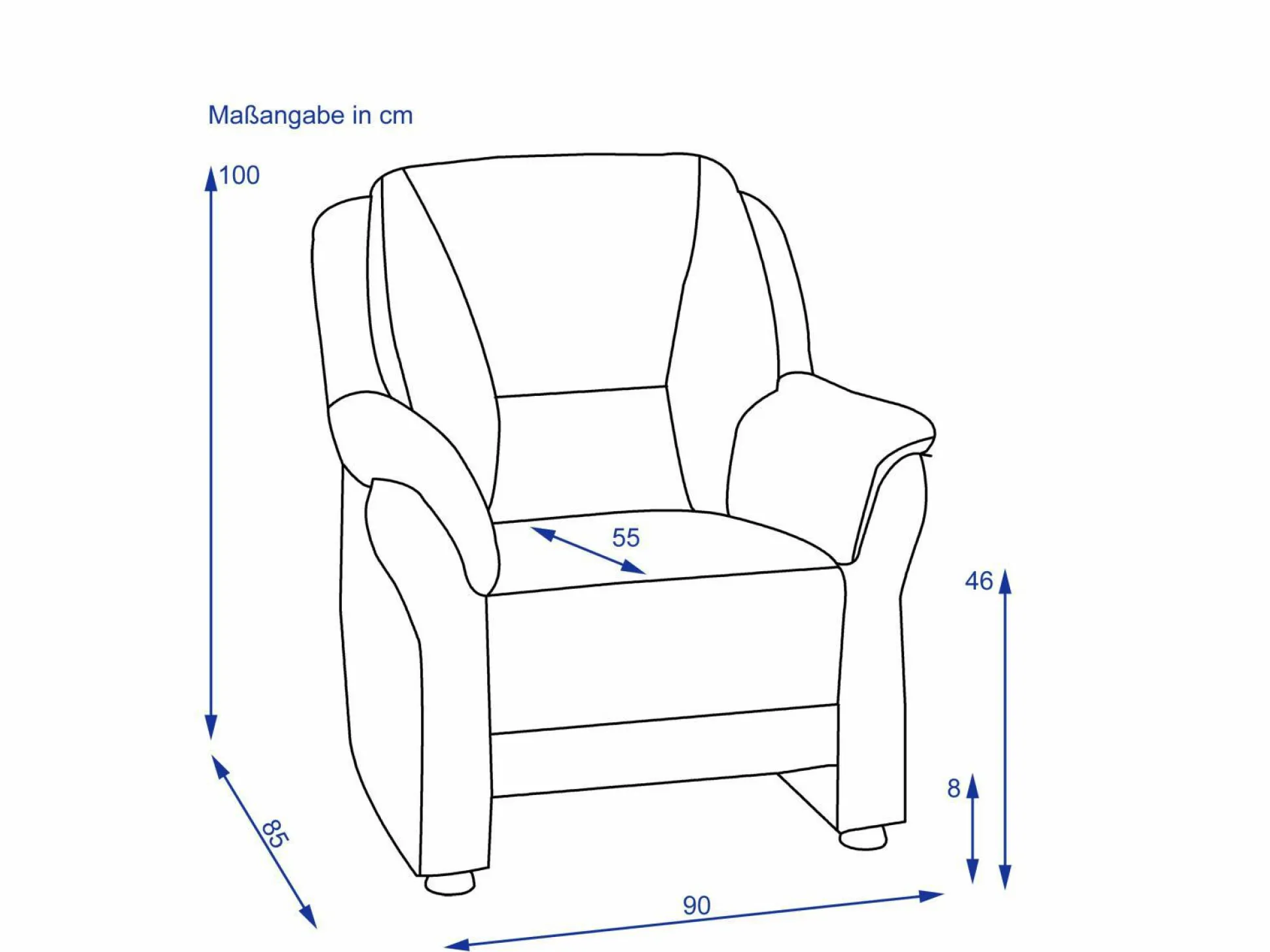Sessel SYSTEMPOLSTER PALLADION