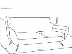 Sofa 2,5 Sitzer CHARLSTON