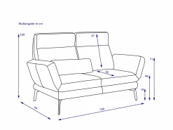 Sofa 2 Sitzer CHRISTINE