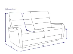 Sofa 3 Sitzer HARPER HAIFA