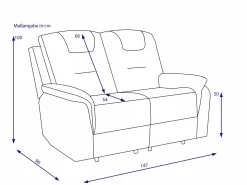 Sofa 2 Sitzer HARPER HONGKONG