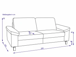 Sofa 3 Sitzer med.COLLINS PLUS