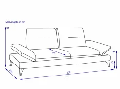 Sofa 2,5 Sitzer PACIFIC