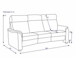 Sofa SYSTEMPOLSTER 2 Sitzer PAULA
