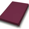 Spannbettlaken Jersey bordeaux