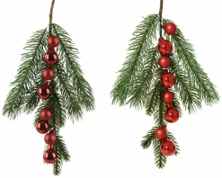 Tannenzweig mit Kugeln