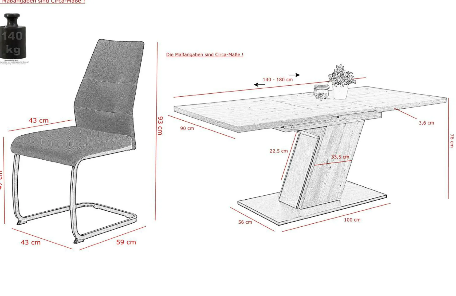 Tischgruppe JEANETTE