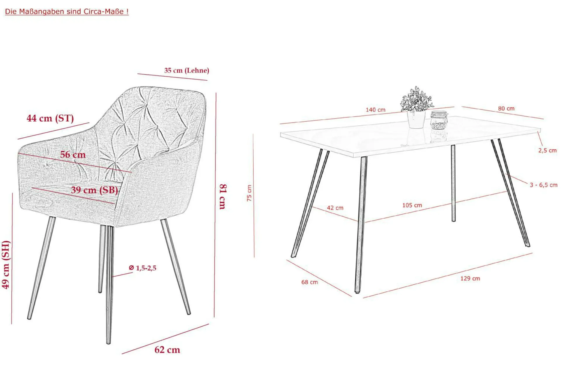 Tischgruppe JENNIFER