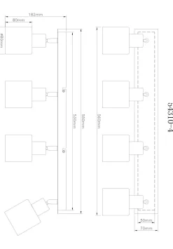 Wand-/Deckenspot HOLLSY