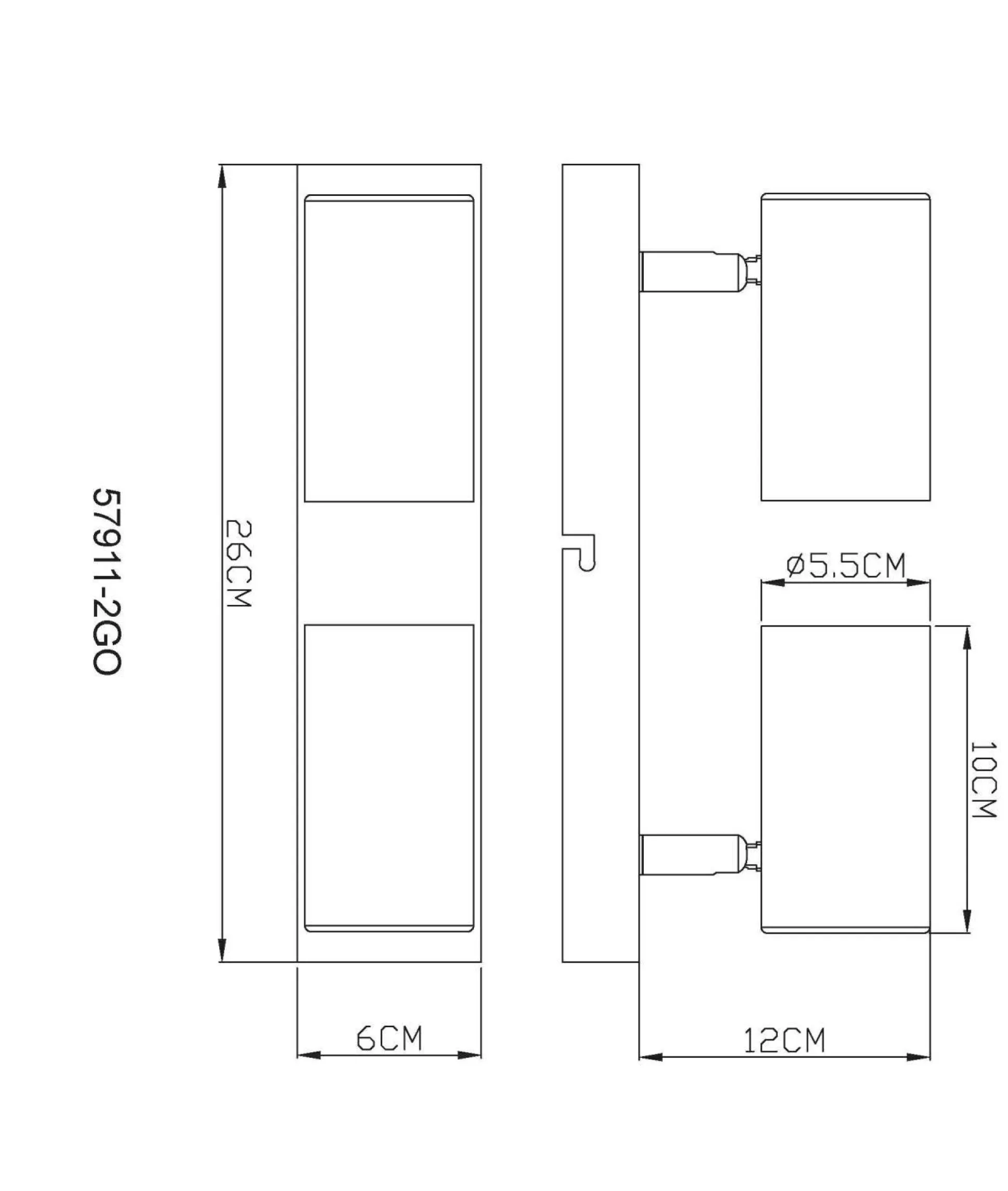 Wand-/Deckenspot ROBBY