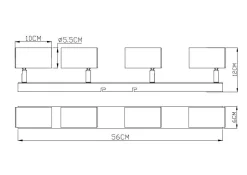 Wand-/Deckenspot ROBBY