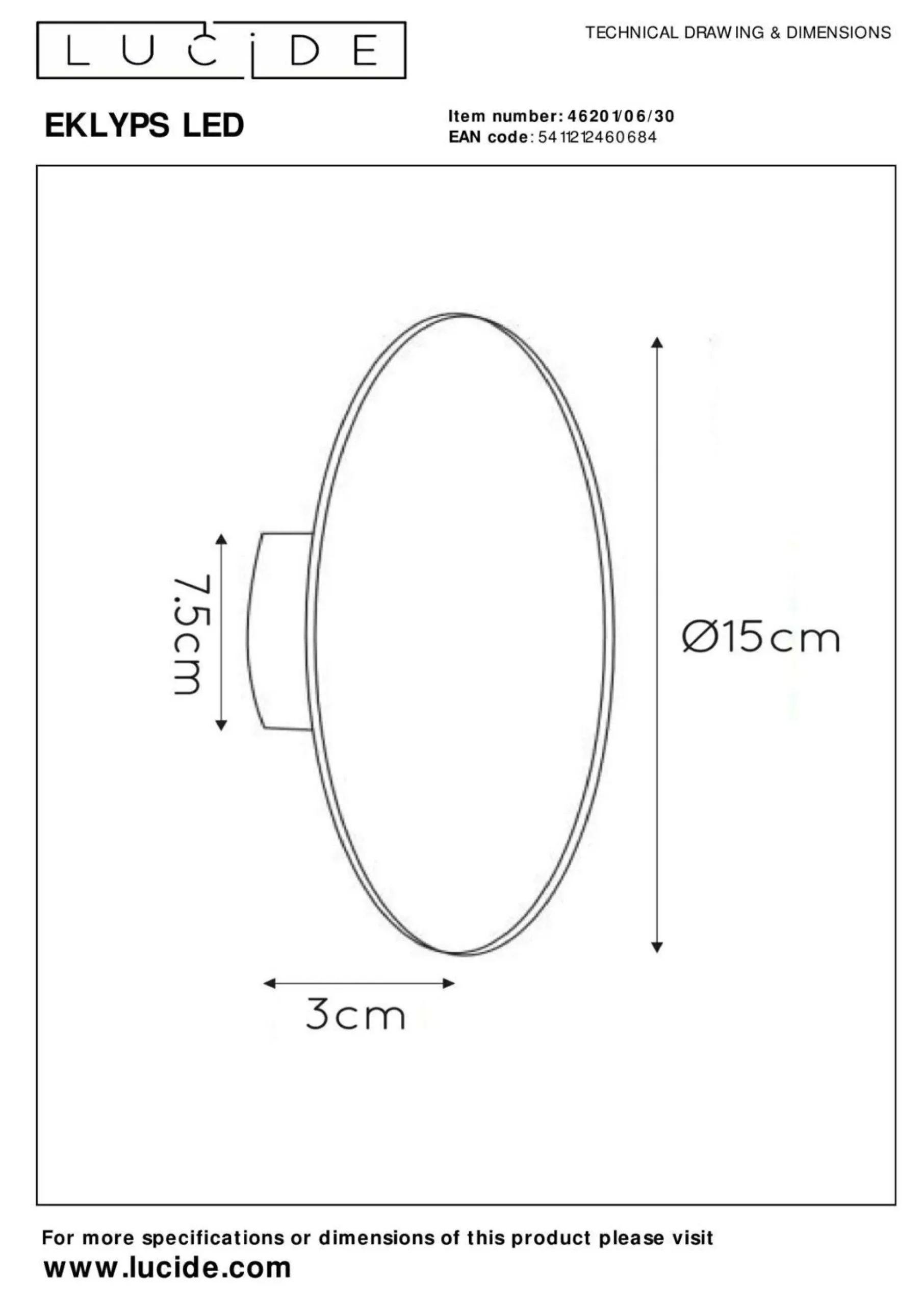Wandleuchte EKLYPS LED