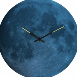 Wanduhr NEXTIME BLUE MOON DOME