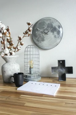 Wanduhr NEXTIME BLUE MOON DOME