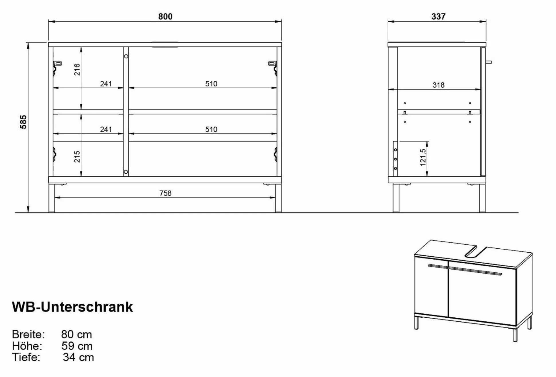 Waschbeckenunterschrank