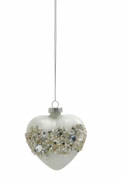 Weihnachtskugel HERZ PEARLS
