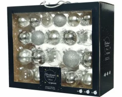 Weihnachtskugel-Box MAXI SILBER