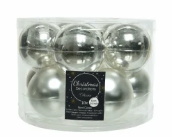 Weihnachtskugel-Box SILBER