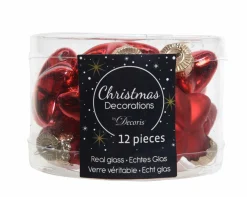 Weihnachtskugel-Box Sterne WEIHNACHTSROT